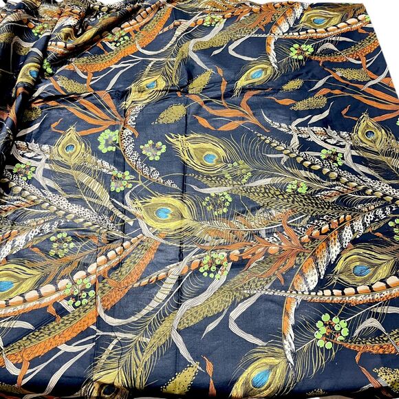 Cyrus Clark Screenprint Fabric Feathers Allegro 52" W x 5.5 Yards Home Dec - Picture 1 of 13